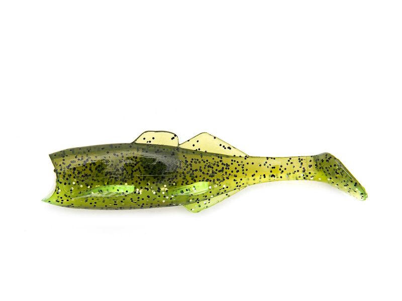 3" Paddle Fry Gummifische - Chartreuse