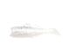 3" Paddle Fry Gummifische - White