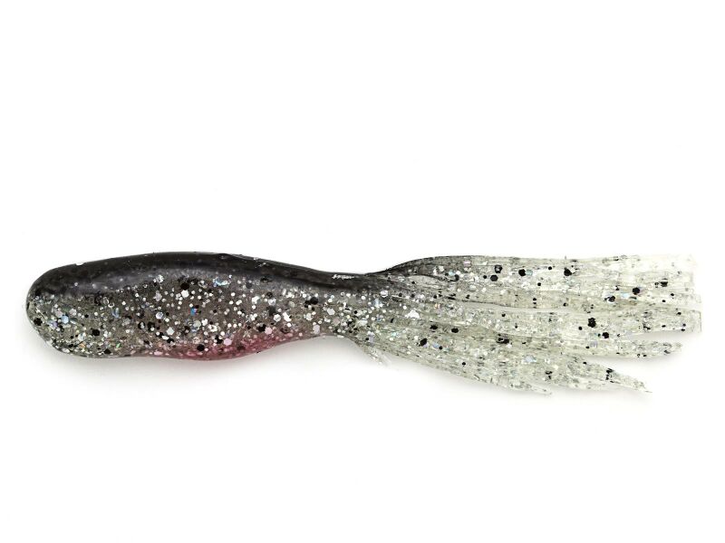 3.5" Hard Time Minnows - Smoke Back Clear / Pink Belly