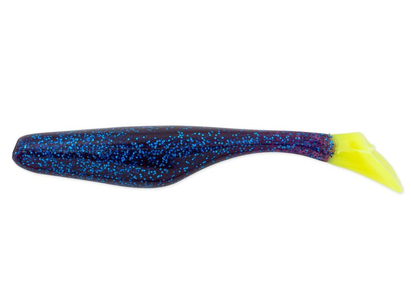 4" Walleye Assassin - Electric Blue / Lime Tail